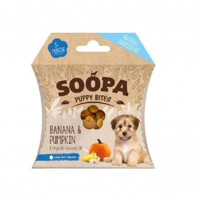 Soopa PUPPY Bites CACHORRO DE PLÁTANO Y CALABAZ