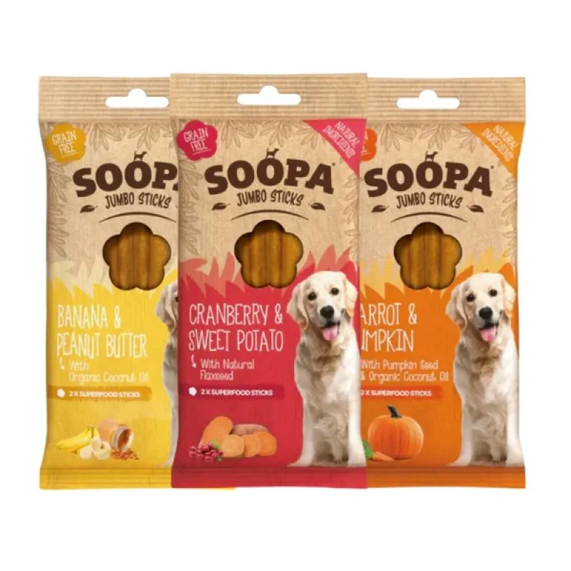 Soopa JUMBO Dentals DE ZANAHORIA Y CALABAZA 